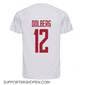 Danmark Kasper Dolberg #12 Borta Matchtröja VM 2022 Kortärmad